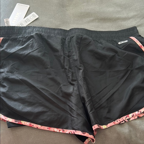 RBX Black and Pink Athletic Shorts with Elastic Waistband - Picture 3 of 5